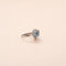 Bague 45.5 Maggy - Bague en or gris avec topaze bleue 3 carats 58 Facettes 793329