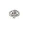 Bague 56 Bague étoile en or blanc 18K avec diamants 58 Facettes