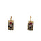 Boucles d'oreilles Créoles pavées de diamants, rubis et saphirs en or jaune 18 carats 58 Facettes