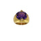 Bague 52 Bague améthyste et diamants en or jaune 18 carats 58 Facettes