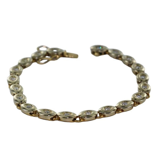 Bracelet Bracelet en or jaune 18 carats serti de diamants 58 Facettes