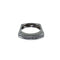 Bague 52 Bague jarretière pavée de diamants en or gris 18 carats 58 Facettes