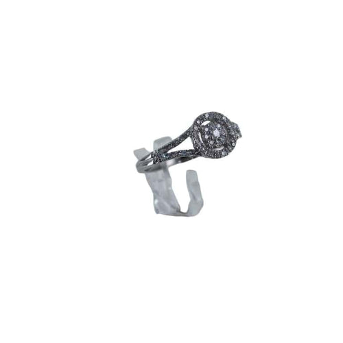 Bague 53 Bague - Alliance en or blanc 18 carats et diamants 58 Facettes