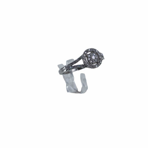 Bague 53 Bague en or gris et diamants 58 Facettes