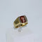 Bague 56 Chevalière - Bague en or jaune 18 carats avec topaze et diamants 58 Facettes