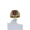 Bague 56 Chevalière - Bague en or jaune 18 carats avec topaze et diamants 58 Facettes