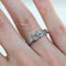 Bague 54 Bague solitaire en or blanc 18 carats avec diamants 58 Facettes