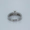 Bague 54 Bague solitaire en or blanc 18 carats avec diamants 58 Facettes