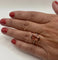 Bague 53 Bague fine en or gris 18 carats avec tourmaline rectangulaire et diamants 58 Facettes