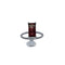Bague 53 Bague fine en or gris 18 carats avec tourmaline rectangulaire et diamants 58 Facettes