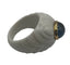 Bague 52 Bulgari Shandra - Bague cabochon topaze bleue en or jaune 18 ct 58 Facettes