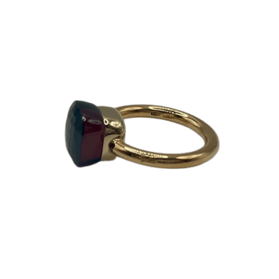 Bague 52 Pomellato Nudo - Bague en or jaune et grenat 58 Facettes