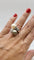 Bague 57 Bague Toi & Moi en or blanc 18 carats avec perles et diamants 58 Facettes