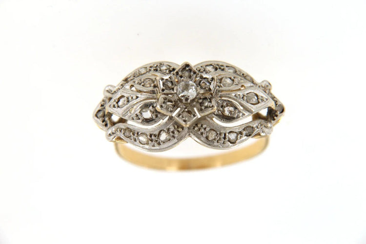 Bague 53 Bague marguerite en or 18 carats et diamants 58 Facettes 6506f