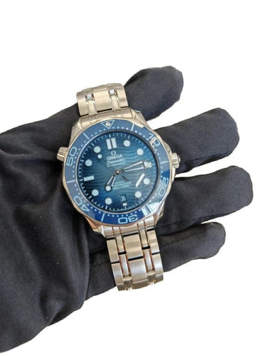 Montre Omega Seamaster Diver 300M - Montre 42 mm en acier bleu 58 Facettes IBK