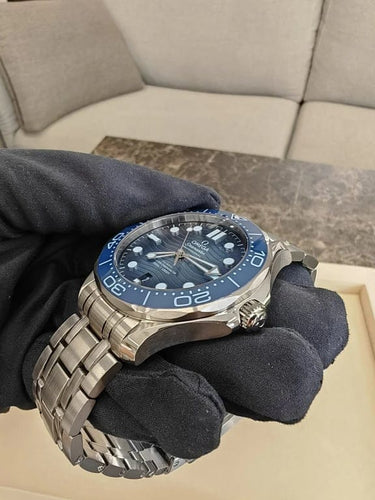 Montre Omega Seamaster Diver 300M - Montre 42 mm en acier bleu 58 Facettes IBK