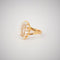Bague 54 Bague en or jaune 18k à aigue-marine naturelle 58 Facettes LOT 2908