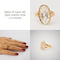 Bague 54 Bague en or jaune 18k à aigue-marine naturelle 58 Facettes LOT 2908