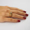 Bague 53 Bague dôme en or jaune 18k et diamants 58 Facettes LOT 3698