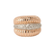 Bague 48 Bague en or rose 18k et platine avec diamants 58 Facettes LOT 3809