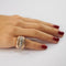 Bague 48 Bague en or rose 18k et platine avec diamants 58 Facettes LOT 3809
