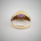 Bague 52 Bague chevalière vintage en or jaune 14k et améthyste 58 Facettes LOT 3279