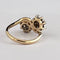 Bague 55 Bague Toi & Moi en or jaune 18k et diamants 58 Facettes LOT P1036