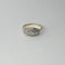 Bague 51.5 Bague ancienne en or jaune 18k et or gris avec diamants 58 Facettes LOT 3570