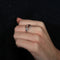 Bague 55.5 Bague feuille en or rose et or blanc 18K, diamants 58 Facettes