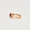 Bague 53 Bague en or rose 18K rubis birman et diamants 58 Facettes