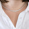 Collier Collier tennis rivière en or blanc 18K et diamants 58 Facettes