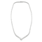 Collier Collier tennis rivière en chute en or blanc 18k et diamants 58 Facettes