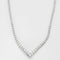 Collier Collier tennis rivière en chute en or blanc 18k et diamants 58 Facettes