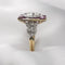 Bague 57 Bague en or jaune 750 et platine, diamants et rubis 58 Facettes