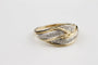 Bague 53 Bague en or bicolore 18 carats sertie de diamants 58 Facettes