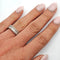Bague 50 Bague demi-alliance en or blanc 18 carats et diamants 58 Facettes