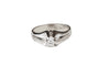 Bague 60 Bague en or blanc 18 carats sertie d’un diamant 58 Facettes