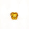 Bague 57 Bague en or jaune 18 carats et saphir jaune 58 Facettes