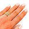 Bague 54 Bague vintage en or blanc et jaune 18 carats sertie de diamants 58 Facettes 21007408