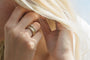 Bague 51 Bague double rangs en or jaune 18 carats et diamants 58 Facettes