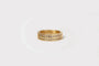 Bague 51 Bague double rangs en or jaune 18 carats et diamants 58 Facettes