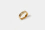 Bague 51 Bague double rangs en or jaune 18 carats et diamants 58 Facettes