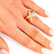 Bague 51.5 Bague étoile en or jaune 18 carats et diamants pavés 58 Facettes 21021008