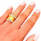 Bague 53.5 Bague en or jaune 18 carats et diamants 58 Facettes 21021022
