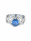 Bague 54 Bague entrelacée en or blanc et saphir 2,65 ct, diamants 58 Facettes 418 50066