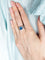 Bague 54 Bague entrelacée en or blanc et saphir 2,65 ct, diamants 58 Facettes 418 50066