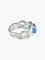 Bague 54 Bague entrelacée en or blanc et saphir 2,65 ct, diamants 58 Facettes 418 50066