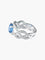 Bague 54 Bague entrelacée en or blanc et saphir 2,65 ct, diamants 58 Facettes 418 50066