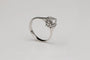 Bague 51 Bague marguerite en or blanc 18 carats et diamants 58 Facettes
