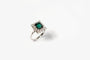 Bague 47 Bague en or blanc 18 carats avec tourmaline et diamants 58 Facettes